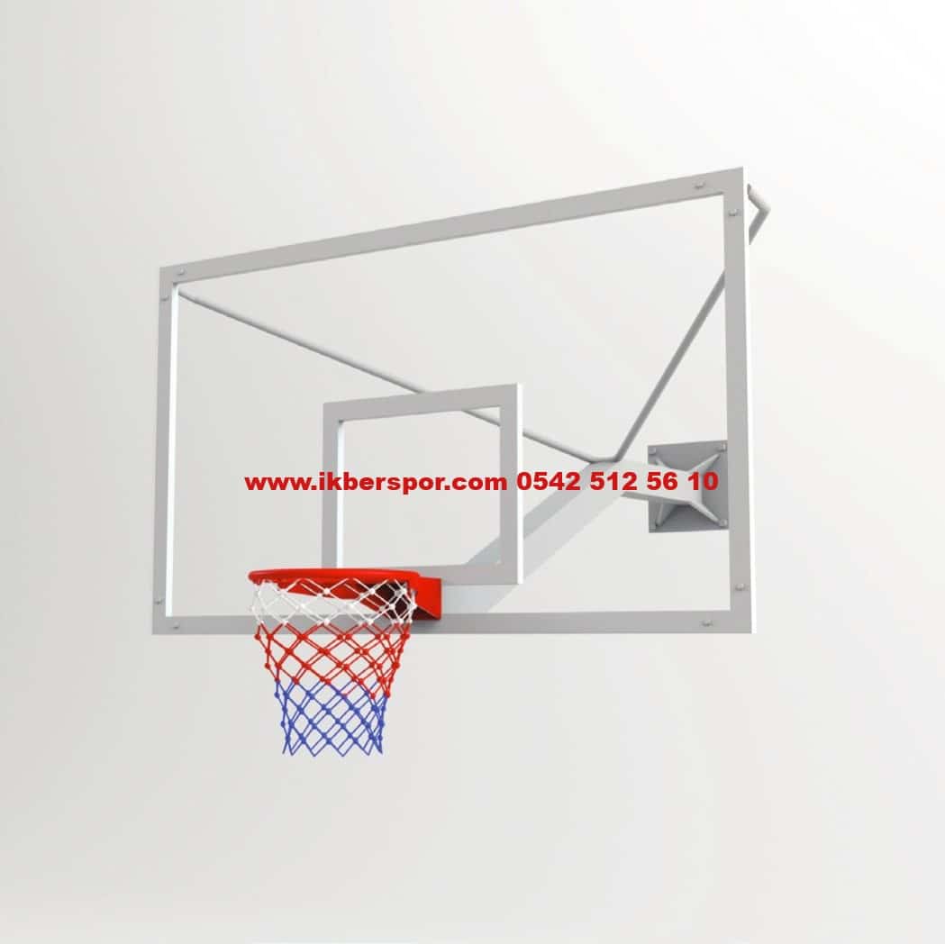 Duvara Monte Basketbol Potası Cam Panya 10 mm