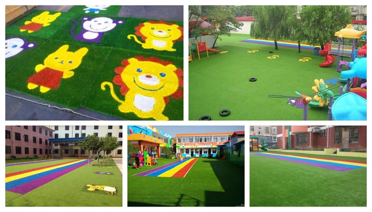 Artificial lawn in kindergarten Blog